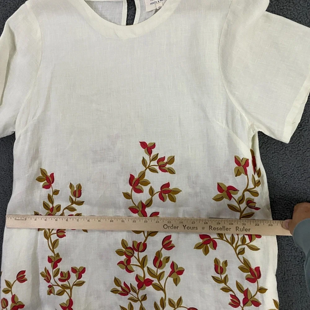 Printfresh Pencil + Paper Co Linen Dress size XL Floral - Picture 9 of 11